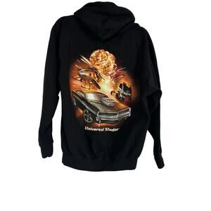 Universal Studios Fast & Furious Supercharged Black Zip Hoodie M